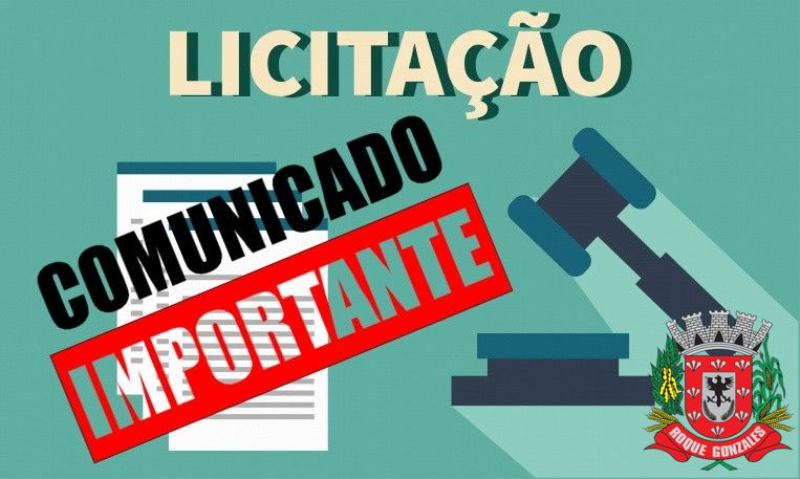 CONFIRMADA LICITAÇÕES PARA O DIA 07 E 08 DE MAIO DE 2020