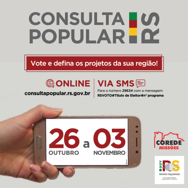 INICIOU A VOTAÇÃO PARA CONSULTA POPULAR