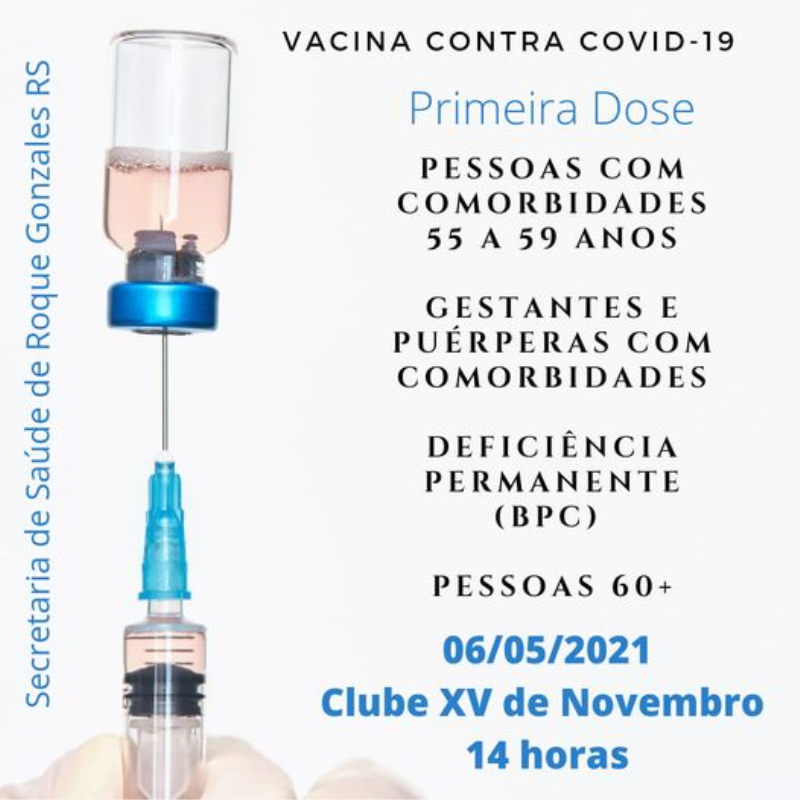 VACINAÇÃO CONTRA COVID-19 CONTINUA NESTA QUINTA-FEIRA