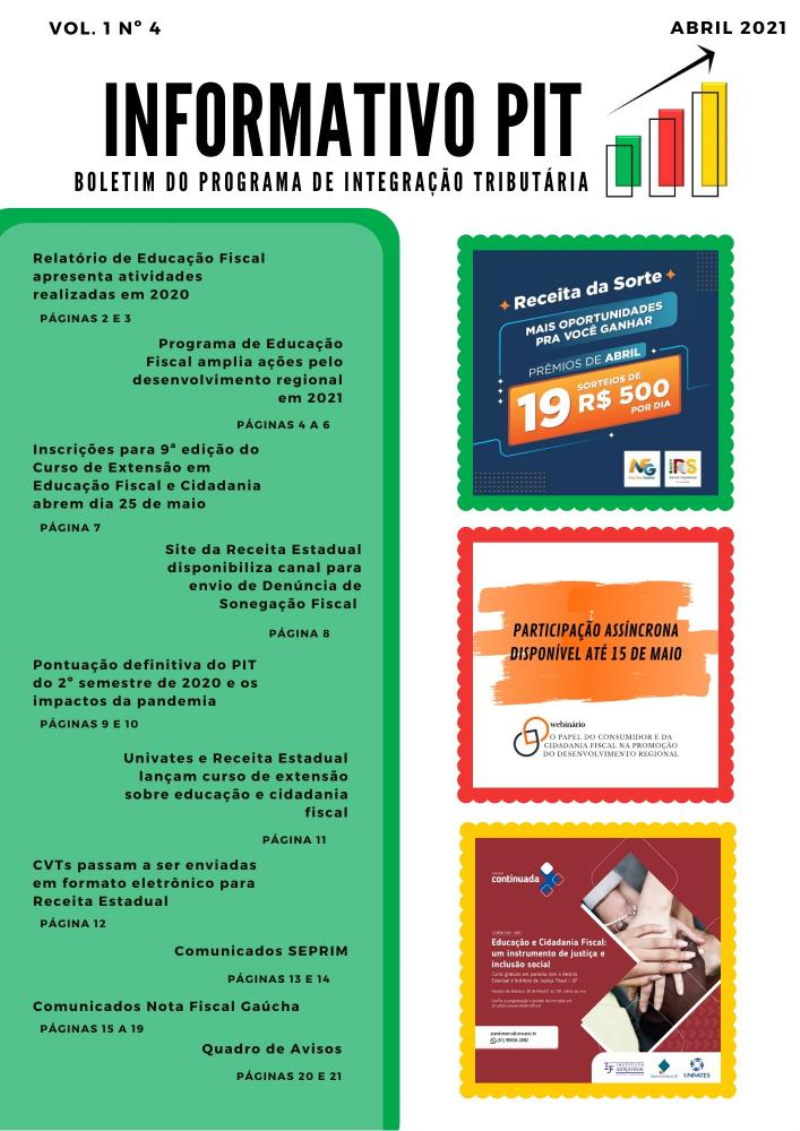 Informativo PIT nº 4 - Abril/2021