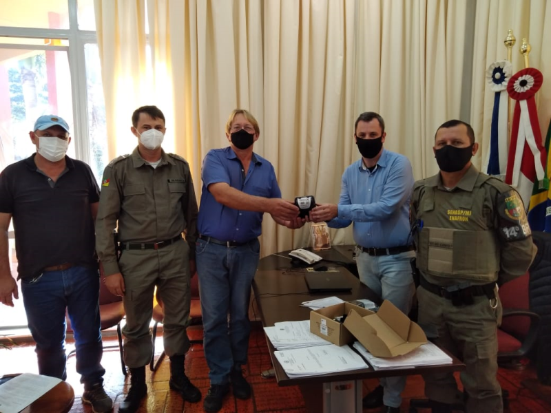 Município repassa impressora térmica para a Brigada Militar