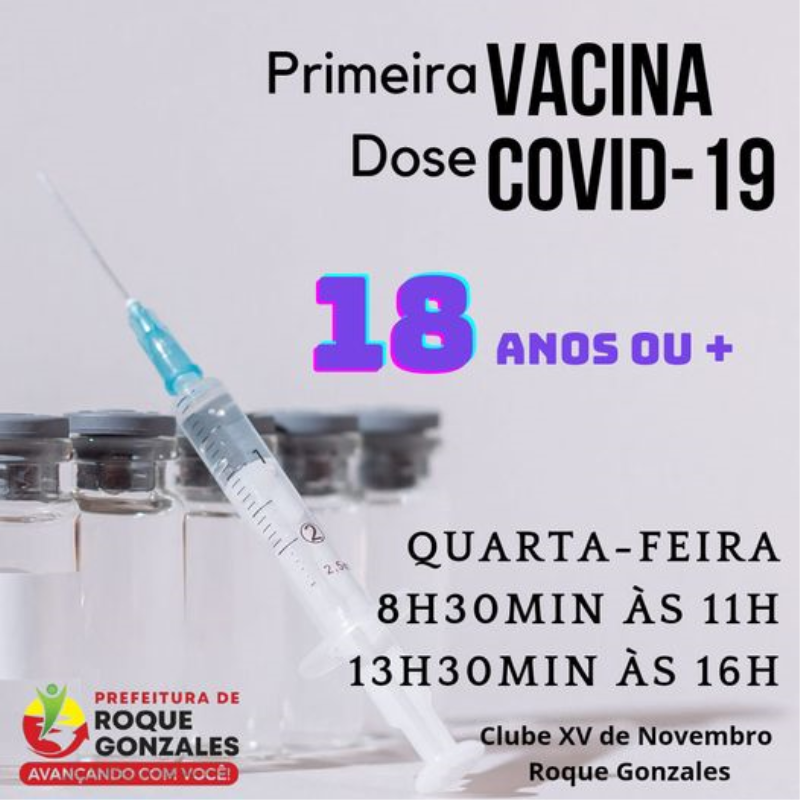 VACINAÇÃO CONTRA COVID-19 CONTINUA NESTA QUARTA-FEIRA