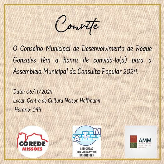 <p>ASSEMBLEIA MUNICIPAL DA CONSULTA POPULAR</p>