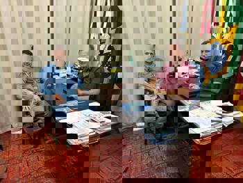 <p>PREFEITO RECEBE VISITA DO NOVO GERENTE DO BANCO DO BRASIL DE ROQUE GONZALES</p>