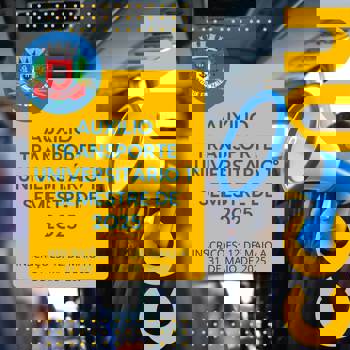 <p>AUX&Iacute;LIO TRANSPORTE UNIVERSIT&Aacute;RIO</p>