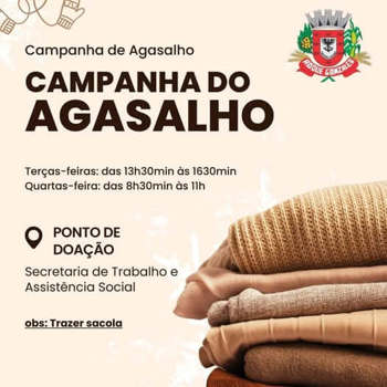 <p>ASSIST&Ecirc;NCIA SOCIAL REALIZA DOA&Ccedil;&Otilde;ES DE AGASALHOS EM ROQUE GONZALES</p>