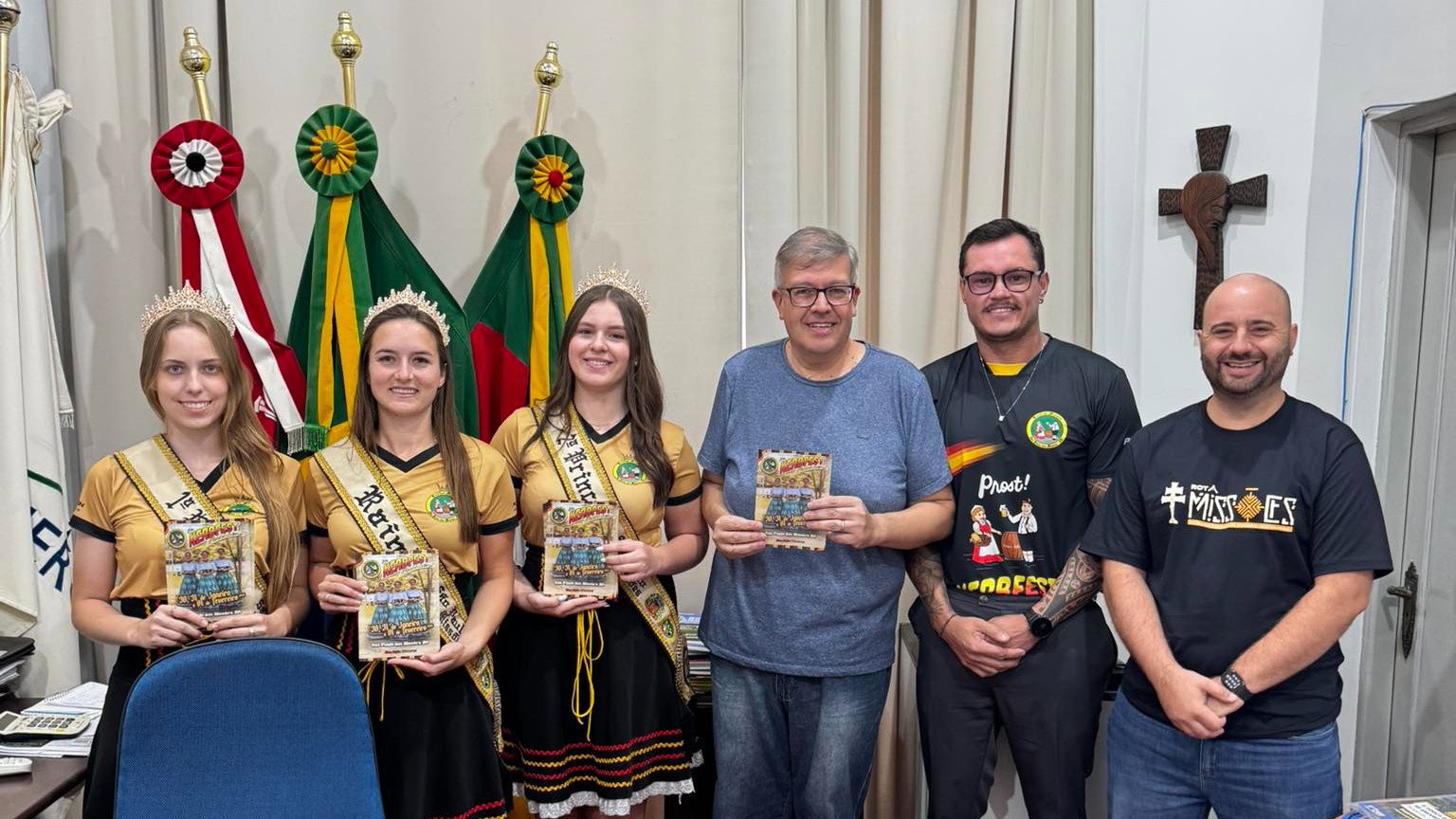 <p>KERBFEST MISSÕES: COMITIVA DE SÃO PAULO DAS MISSÕES DIVULGADA PROGRAMAÇÃO EM ROQUE GONZALES</p>