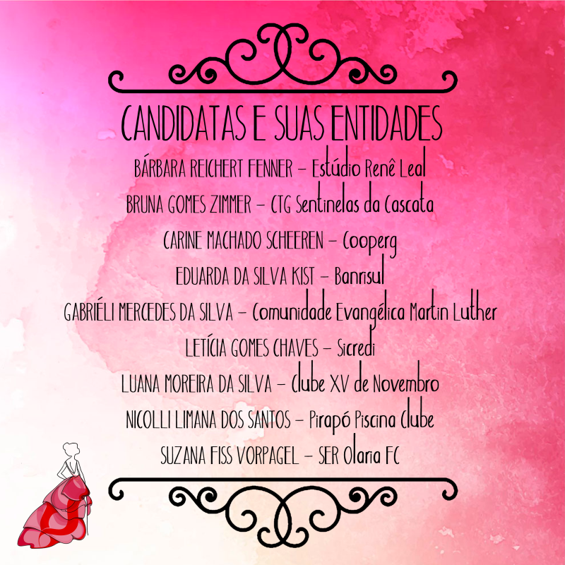 DIVULGADA LISTA DE INSCRITAS PARA O CONCURSO DE SOBERANAS 2017