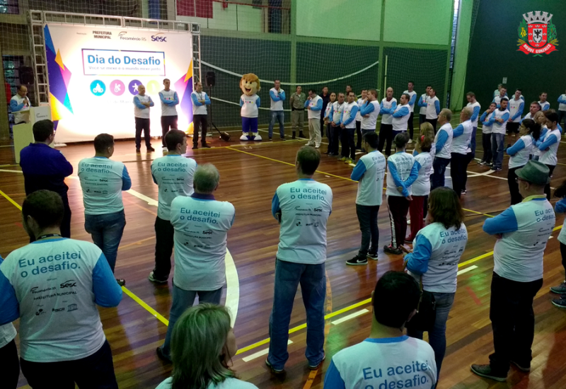 ADMINISTRAÇÃO MUNICIPAL DE ROQUE GONZALES MARCA PRESENÇA NO LANÇAMENTO DO DIA DO DESAFIO 2017
