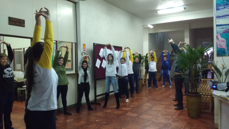 TEVE DESAFIO E MUITAS ATIVIDADES FÍSICAS EM ROQUE GONZALES