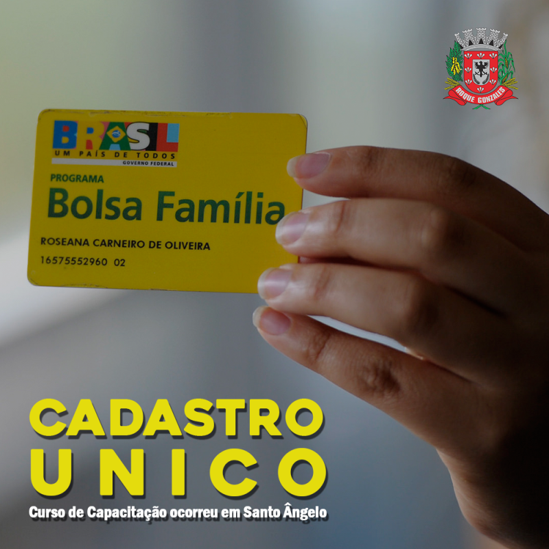 Representante do Setor do Cadastro Único do Município participa de curso de formação