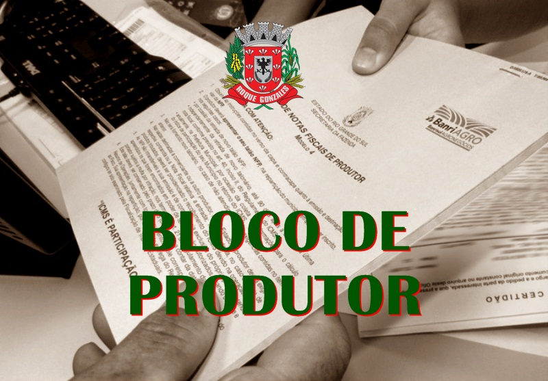 ATUALIZAÇÃO CADASTRAL PARA BLOCO DE PRODUTOR RURAL