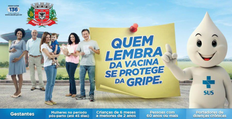 CAMPANHA NACIONAL DE VACINAÇÃO CONTRA INFLUENZA INICIA NA SEGUNDA-FEIRA