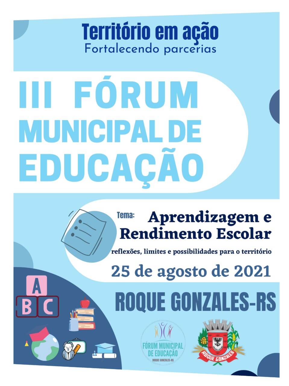 III Fórum Municipal de Educação acontecerá nesta quarta-feira