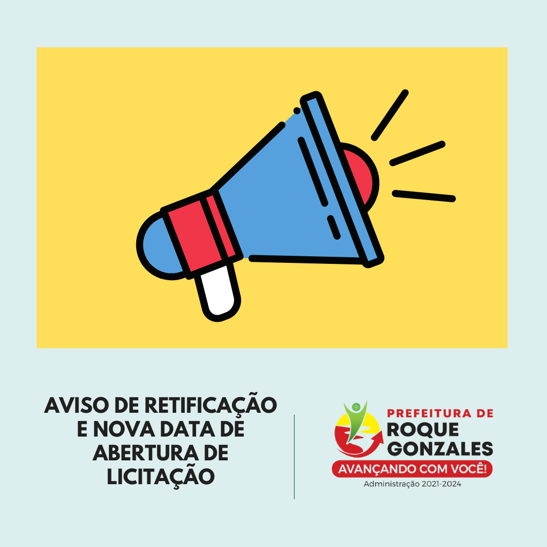 AVISO DE RETIFICAÇÃO DE EDITAL