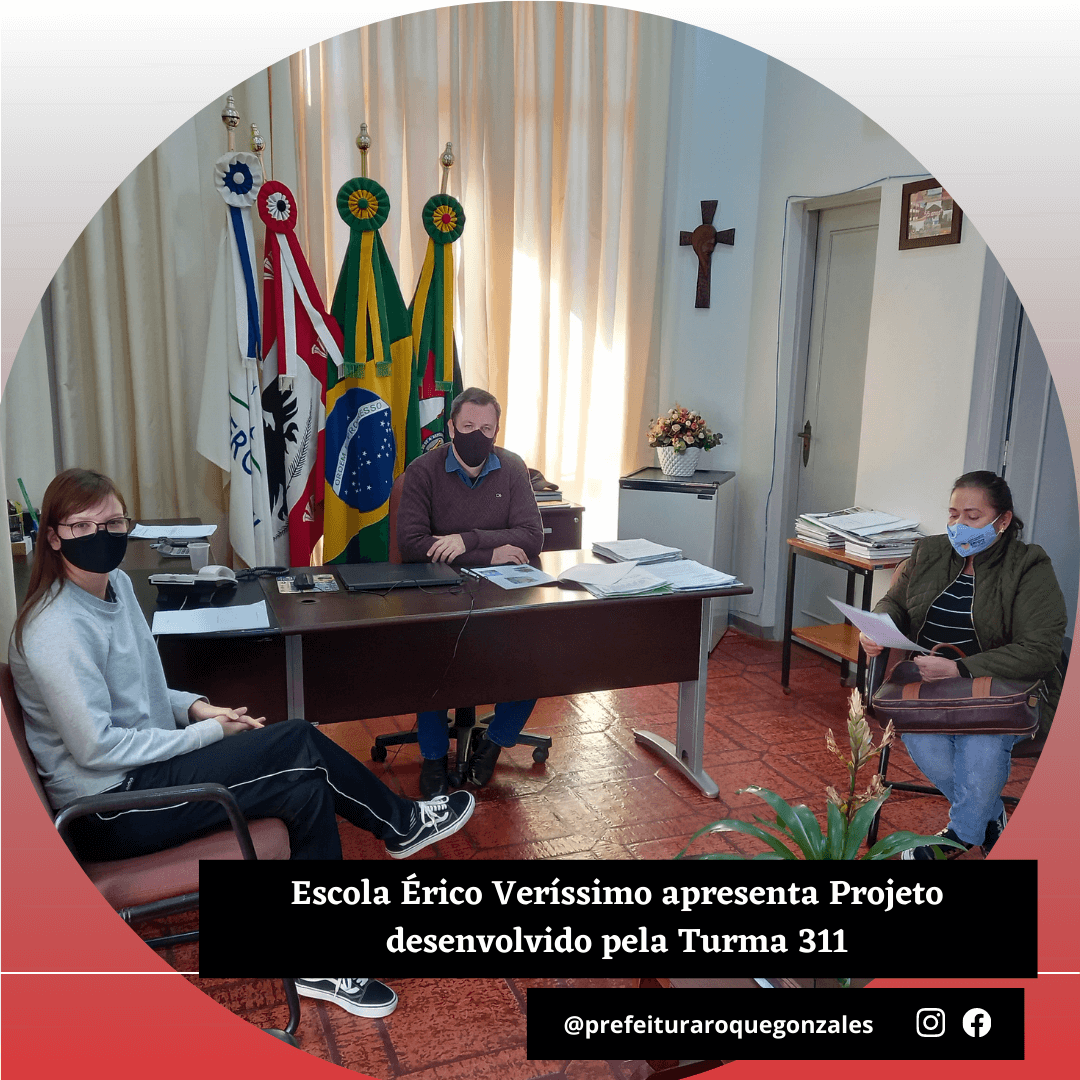 ESCOLA ÉRICO VERÍSSIMO APRESENTA PROJETO AO EXECUTIVO