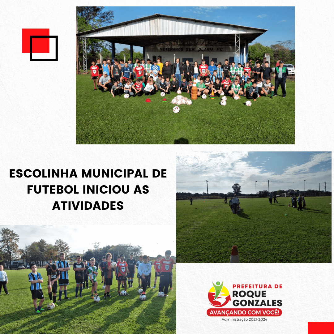 ESCOLINHA MUNICIPAL DE FUTEBOL INICIOU AS ATIVIDADES