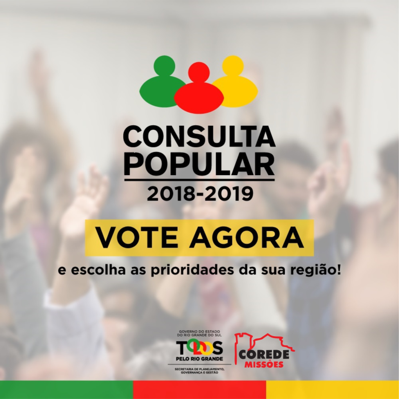 VOTAÇÃO DA CONSULTA POPULAR SEGUE ATÉ QUINTA-FEIRA 