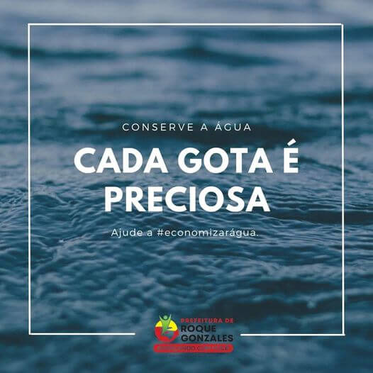 CONSERVE A ÁGUA, CADA GOTA É PRECIOSA