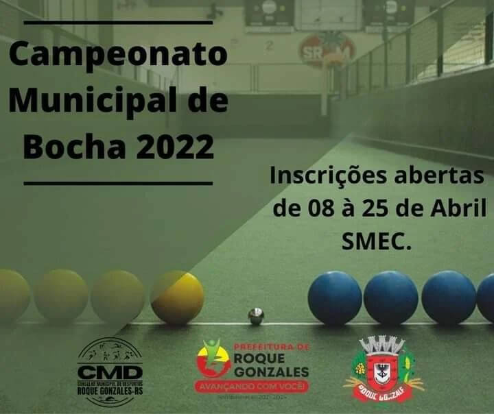 ABERTA AS INSCRIÇÕES CAMPEONATO DE BOCHA 2022