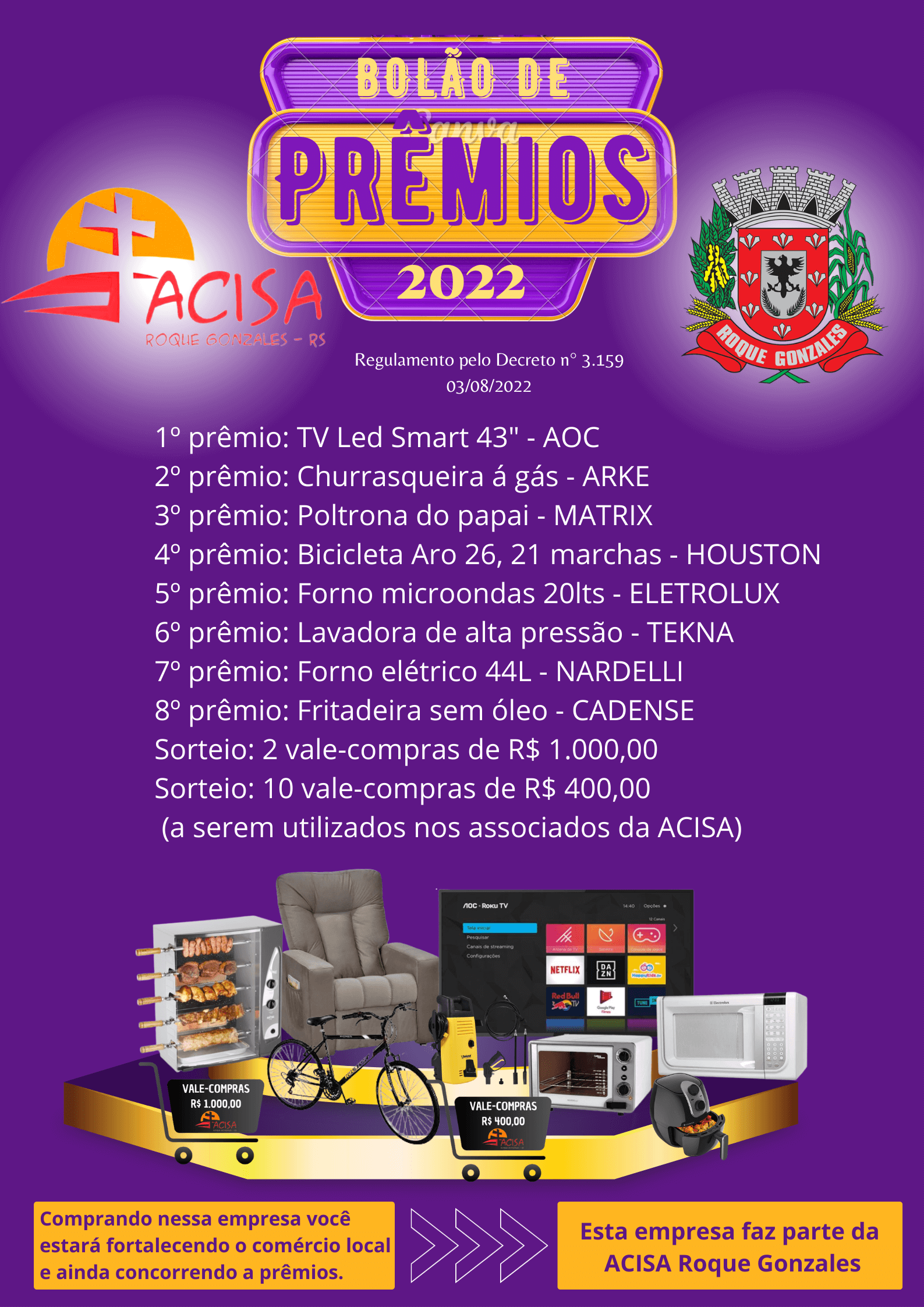 BOLÃO DE PRÊMIOS 2022