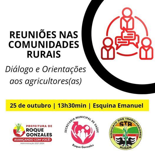 REUNIÕES NAS COMUNIDADES RURAIS