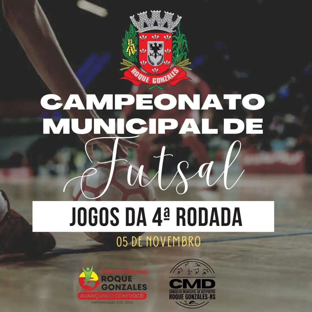 PRÓXIMA RODADA CAMPEONATO MUNICIPAL DE FUTSAL