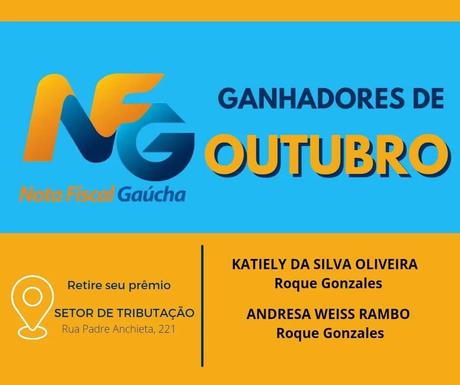 GANHADORES DA NFG DE ROQUE GONZALES