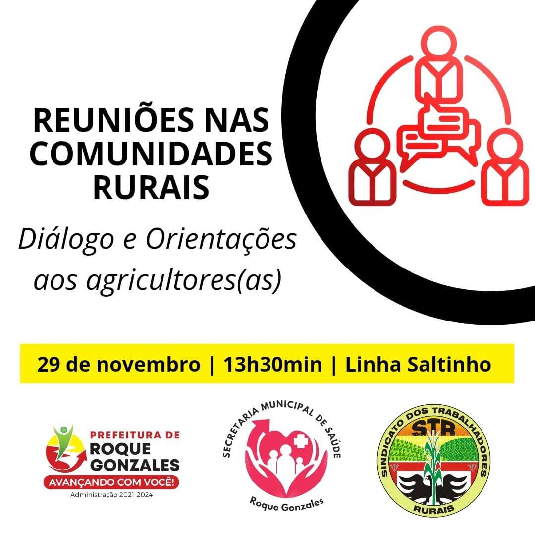  REUNIÕES NAS COMUNIDADES RURAIS