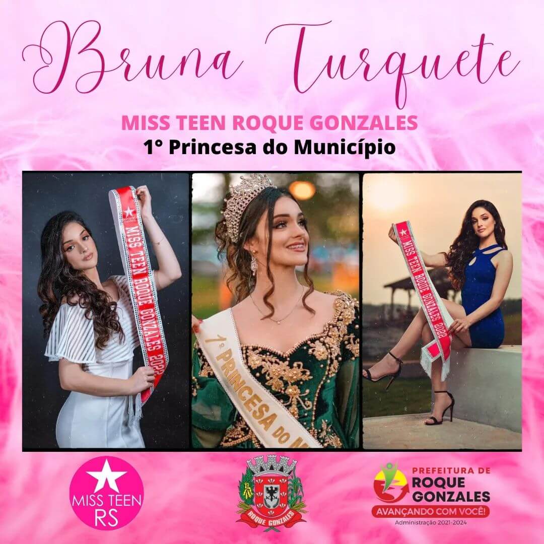 A REPRESENTANTE DA BELEZA ROQUEGONZALENSE JÁ ESTÁ NA DISPUTA PELO TITULO DE MISS TEEN RS