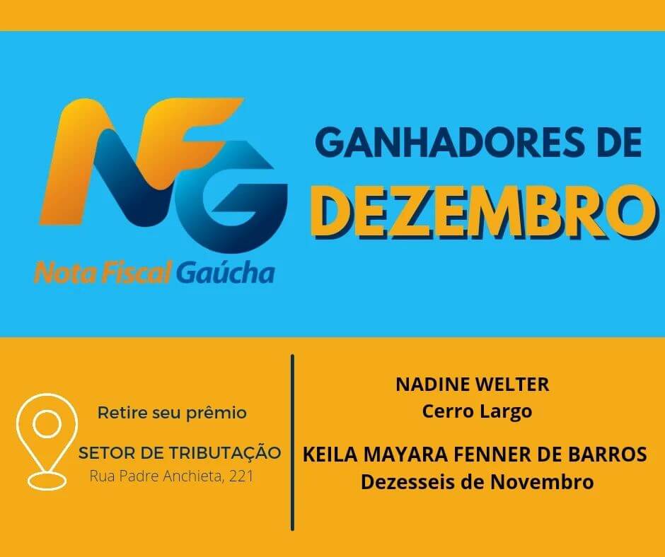 GANHADORES DA NFG DE ROQUE GONZALES