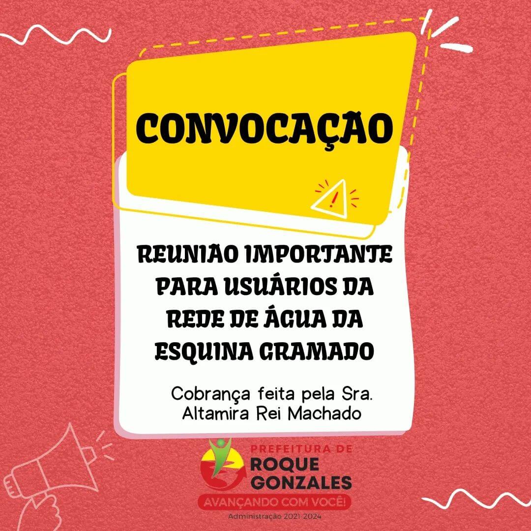 CONVOCAÇÃO PARA REUNIÃO