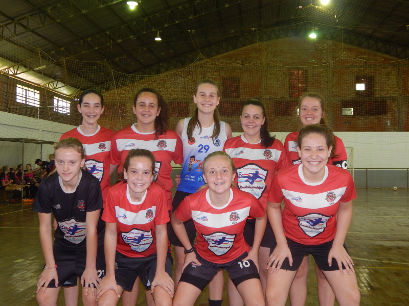 EQUIPE FEMININA INFANTIL E VICE-CAMPEÃO DA LIGA FRONTEIRA NOROESTE MISSÕES DE ESCOLINHAS 2018