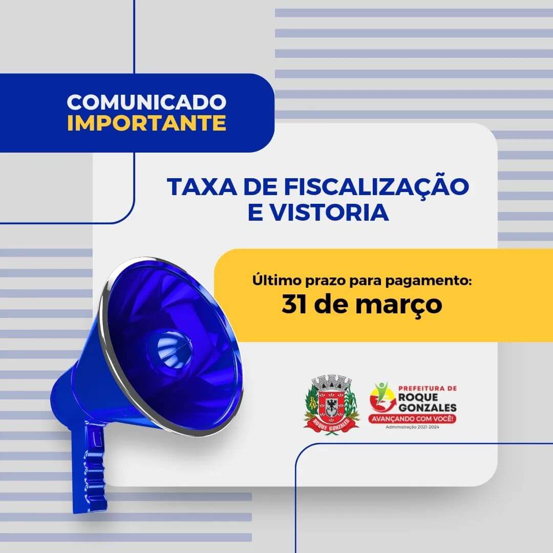 COMUNICADO AOS CONTRIBUINTES SOBRE O ALVARÁ 2023