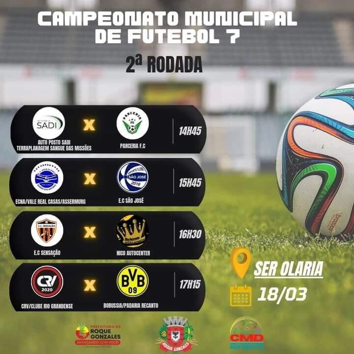 RODADA DO CAMPEONATO MUNICIPAL DE FUTEBOL 7