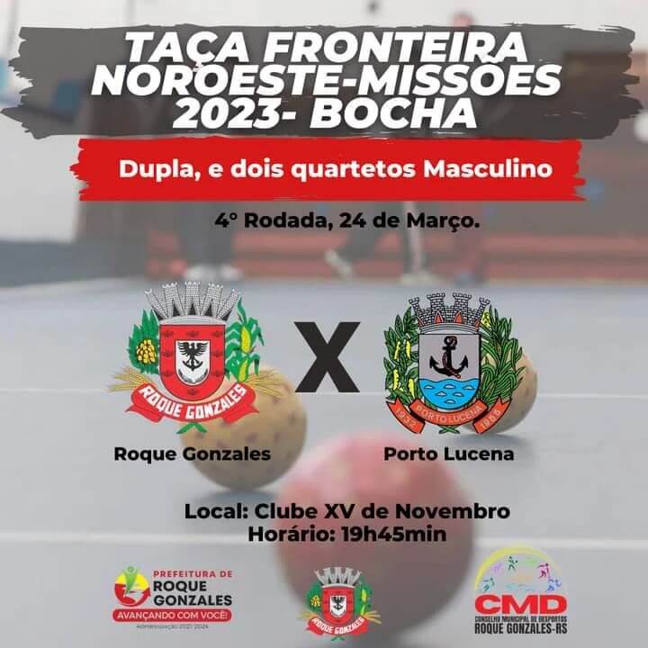 MAIS UMA RODADA DA TAÇA FRONTEIRA NOROESTE MISSÕES DE BOCHA