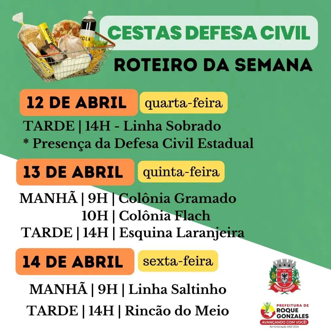 MAIS UM ROTEIRO PARA A ENTREGA DAS CESTAS BÁSICAS