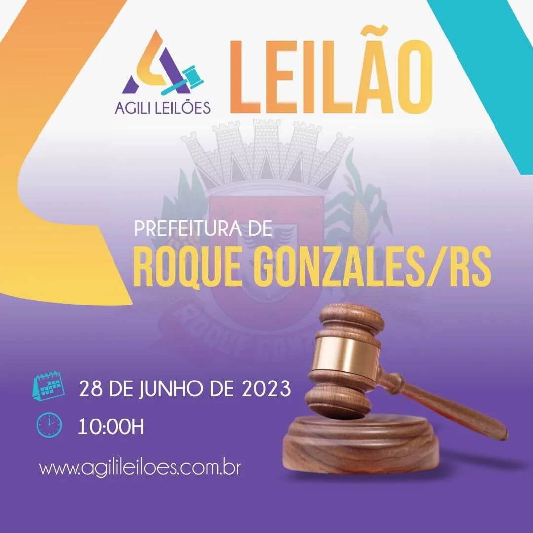 LEILÃO NO MUNICÍPIO DE ROQUE GONZALES