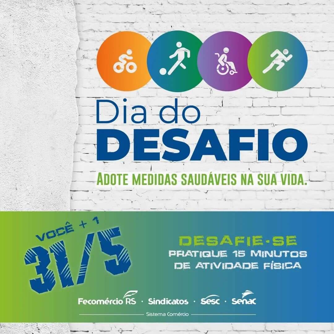 ESTÁ CHEGANDO O DIA DO DESAFIO