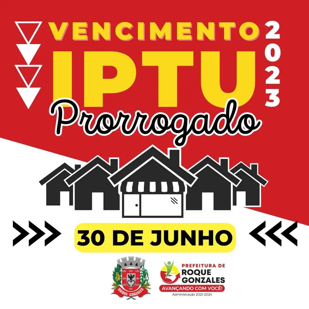 PRORROGADO PRAZO DE VENCIMENTO DO IPTU