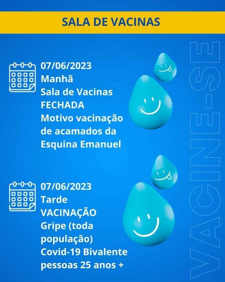 ATENDIMENTO DA SALA DE VACINAS