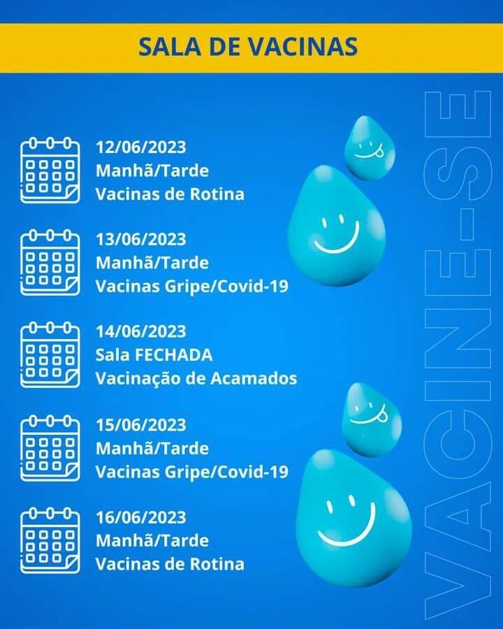 CRONOGRAMA DE VACINAÇÃO 