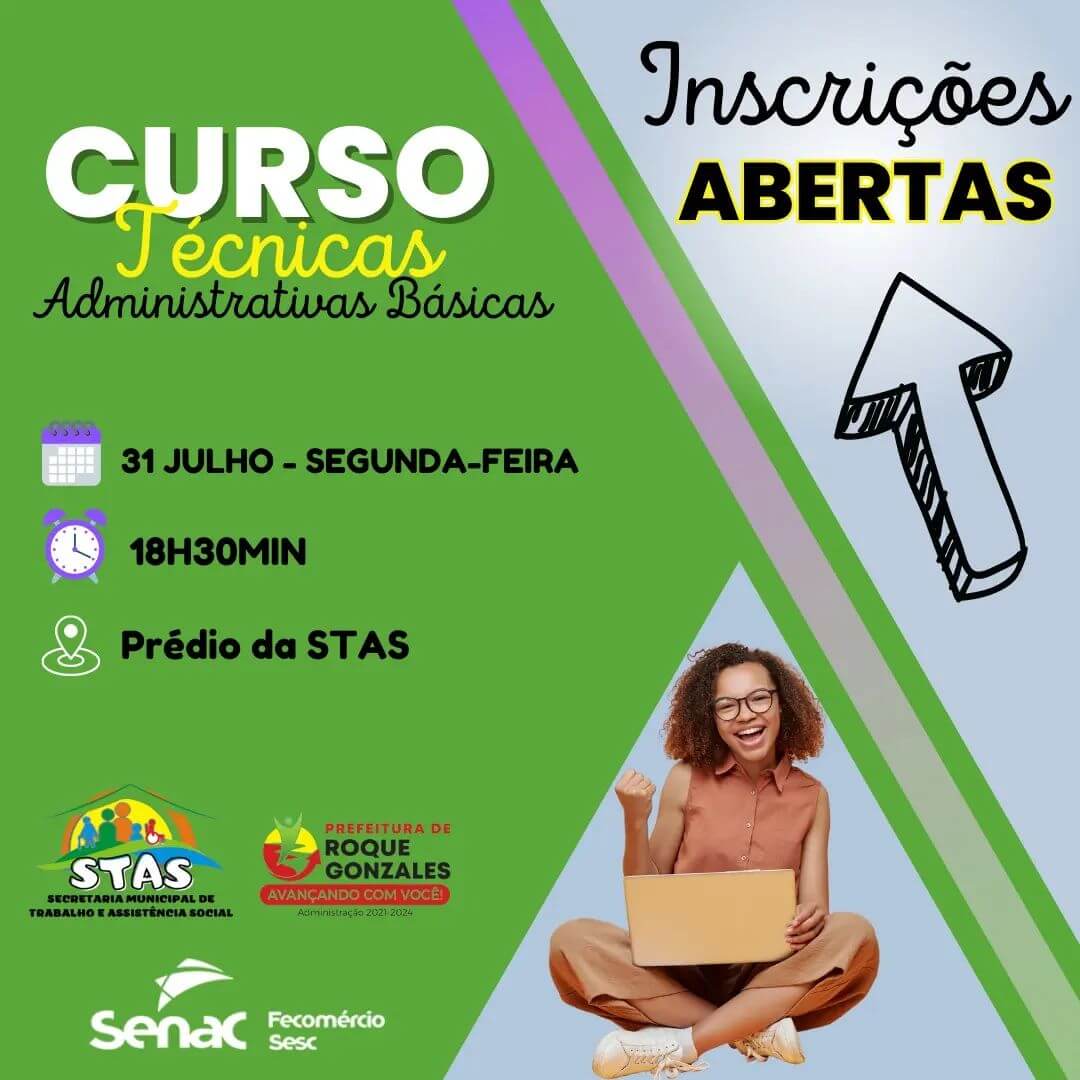 NOVO CURSO OFERTADO PARA JOVENS ROQUEGONZALENSES