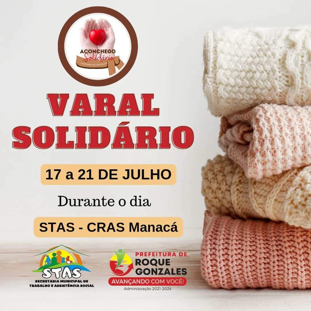 CAMPANHA DE INVERNO " ACONCHEGO SOLIDÁRIO"