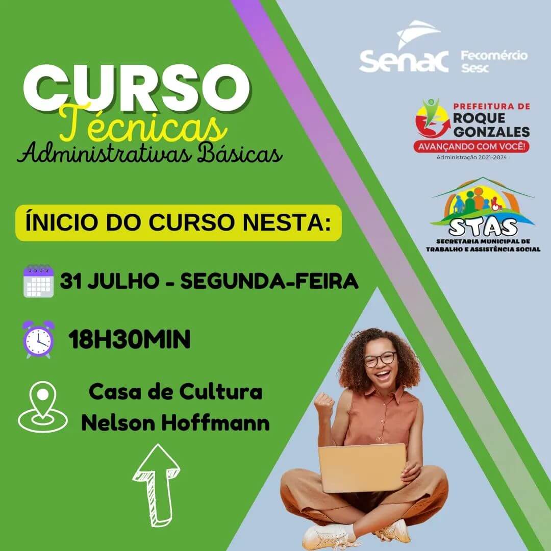  INÍCIO DO CURSO DE TÉCNICAS ADMINISTRATIVAS BÁSICAS