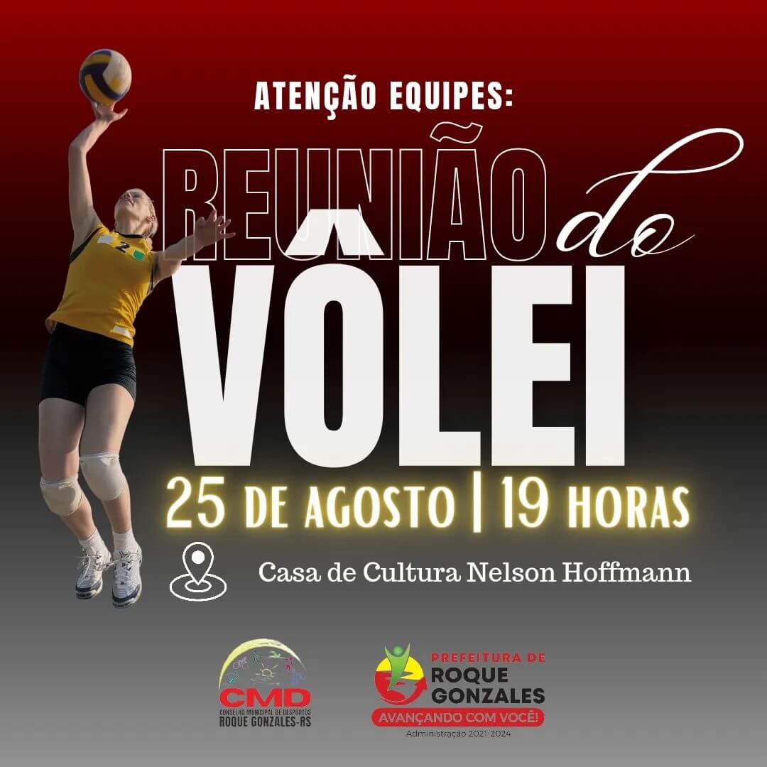 ATENÇÃO EQUIPES DO VÔLEI