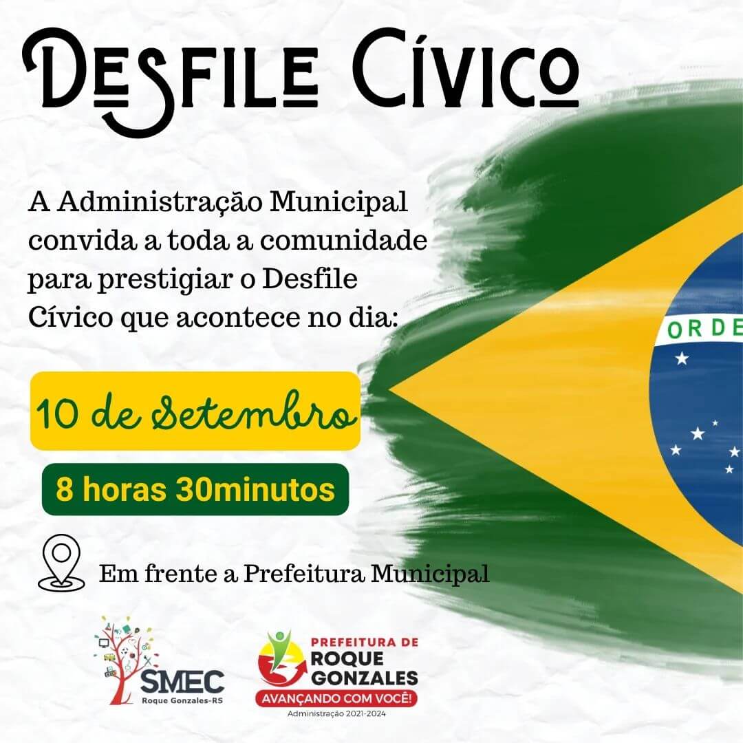 DESFILE CÍVICO EM COMEMORAÇÃO AO DIA DA PÁTRIA