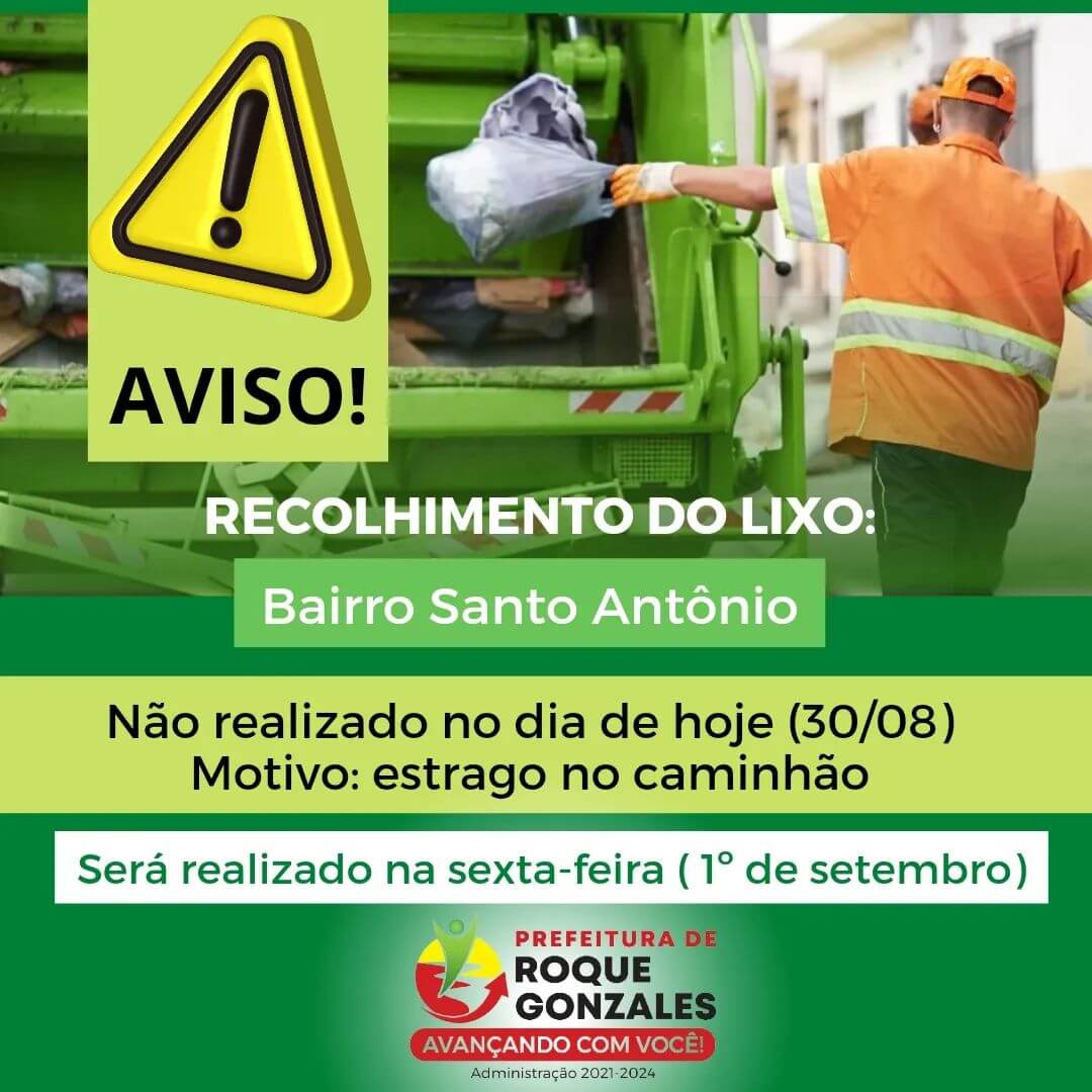 AVISO À COMUNIDADE