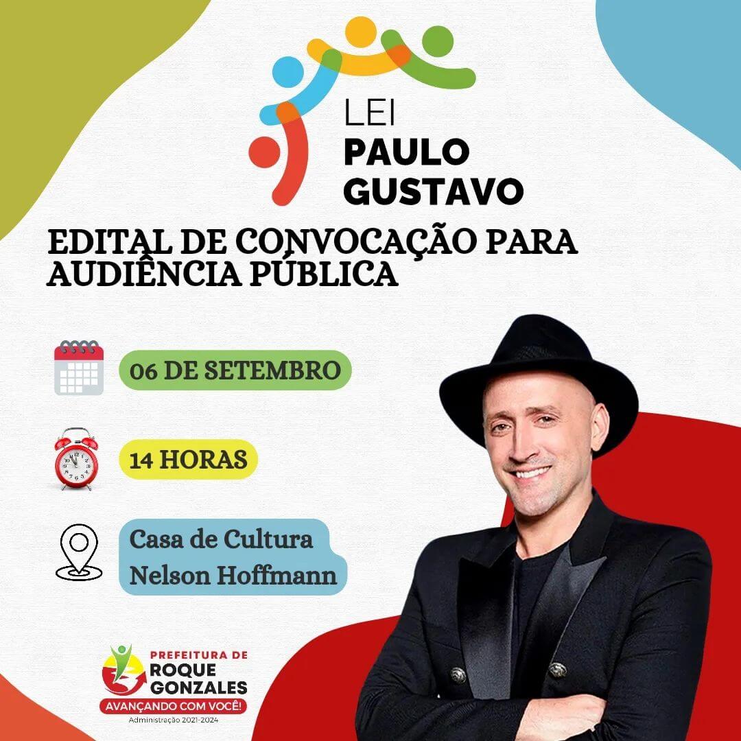 EDITAL DE CONVOCAÇÃO PARA AUDIÊNCIA PÚBLICA DA LEI PAULO GUSTAVO