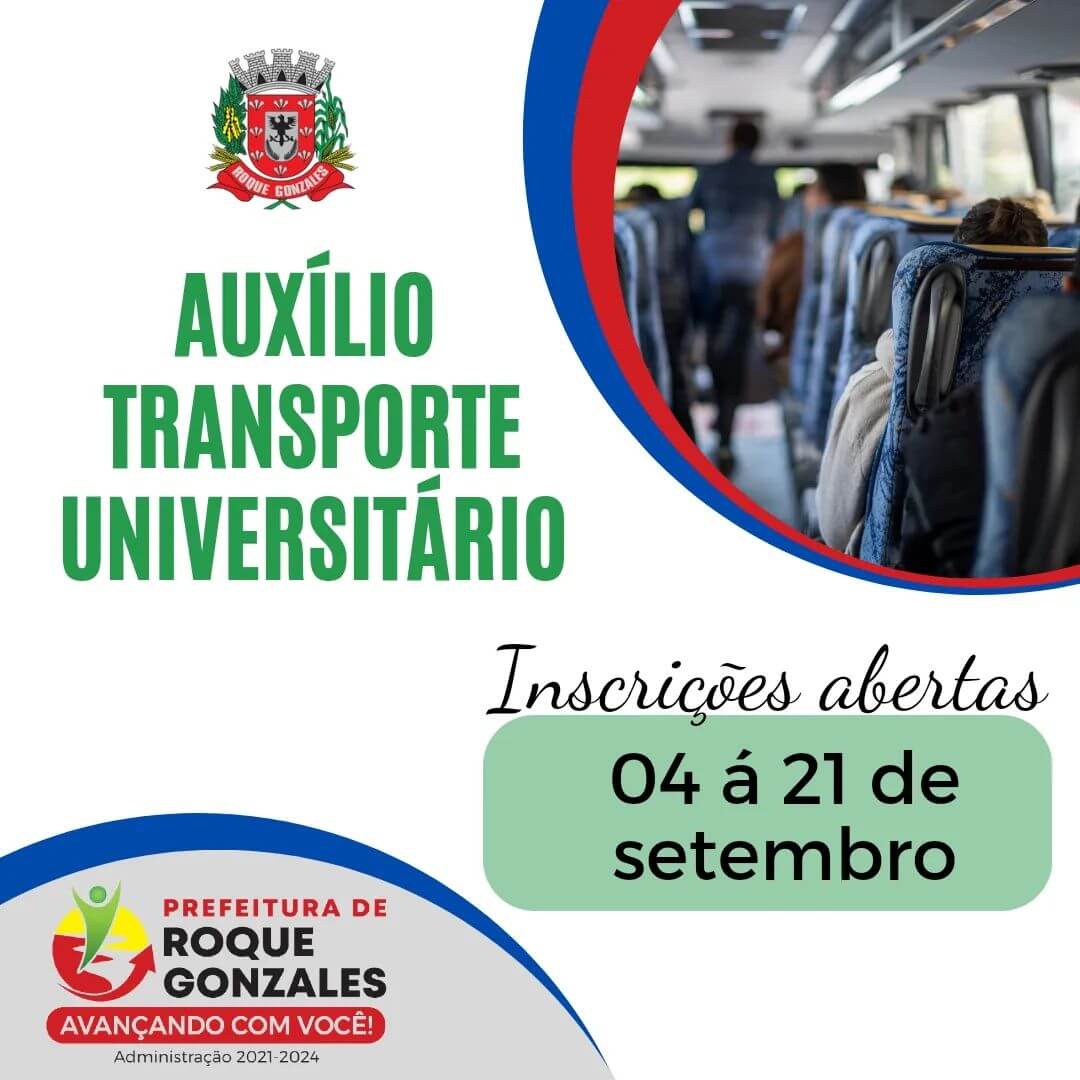 AUXÍLIO TRANSPORTE UNIVERSITÁRIO - 2° SEMESTRE